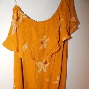 One Shoulder Floral Dress